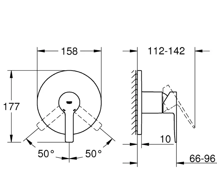 Grohe - Lineare - Zuhany csaptelep - 24063AL1 – 2. kép