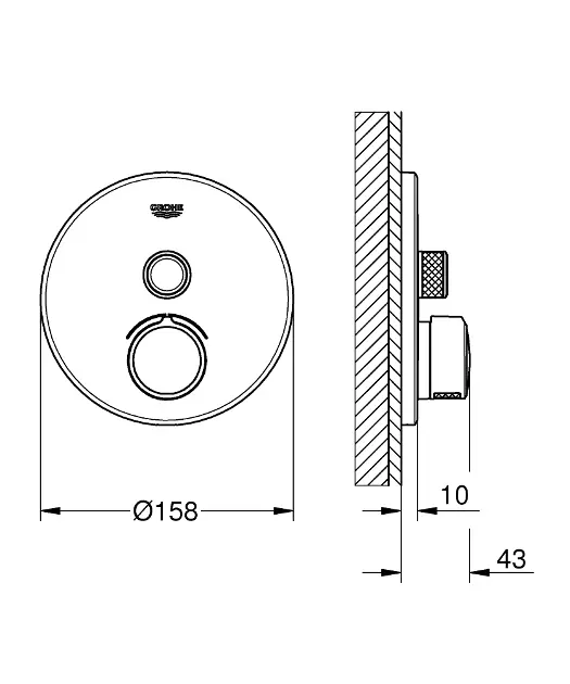 Grohe - SmartControl - Zuhany csaptelep - 29144000 – 2. kép
