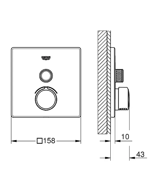 Grohe - SmartControl - Zuhany csaptelep - 29147000 – 2. kép
