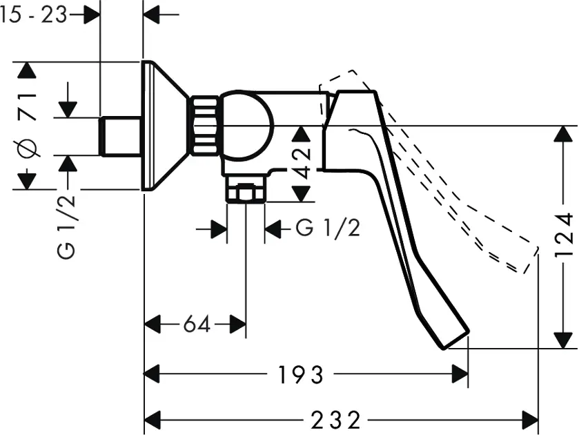 Hansgrohe - Focus E2 - Zuhany csaptelep - 31916000 – 2. kép