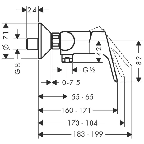 Hansgrohe - Focus E2 - Zuhany csaptelep - 31968000 – 2. kép