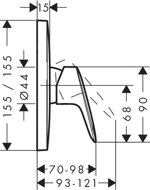 Hansgrohe - Logis - Zuhany csaptelep - 71605000 – 2. kép
