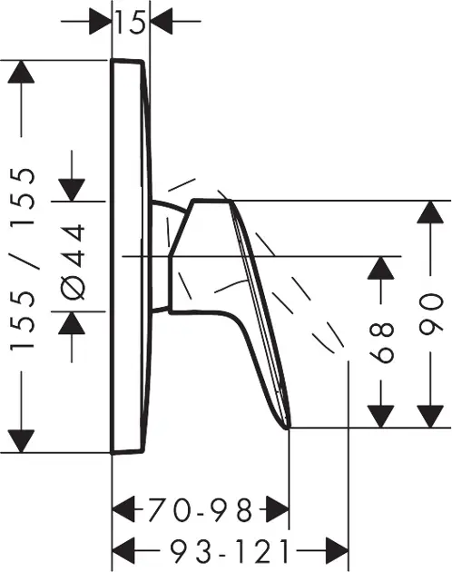 Hansgrohe - Logis - Zuhany csaptelep - 71605670 – 2. kép