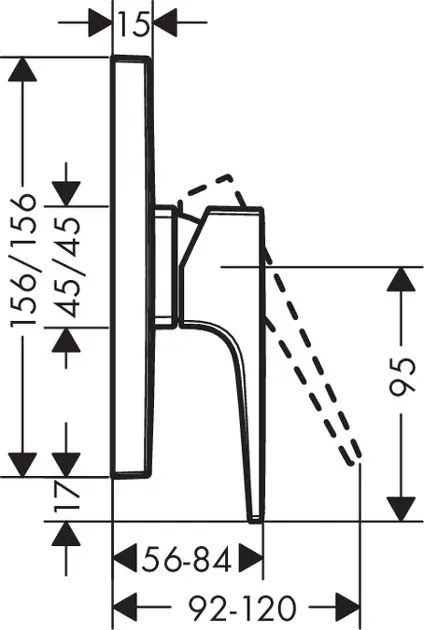 Hansgrohe - Metropol - Zuhany csaptelep - 32565000 – 2. kép