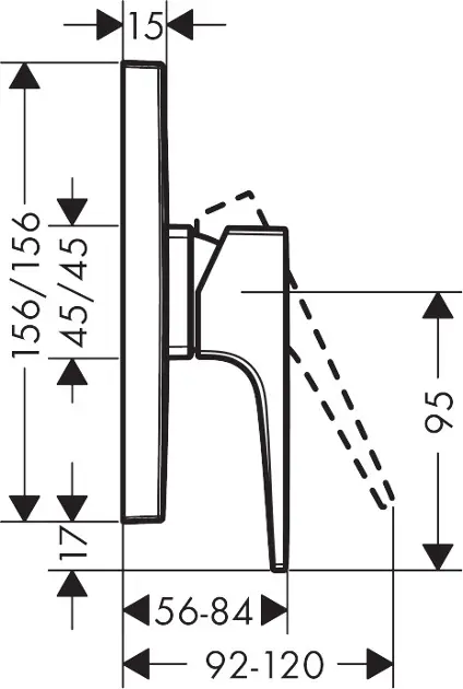 Hansgrohe - Metropol - Zuhany csaptelep - 32565140 – 2. kép