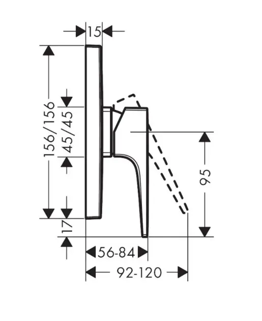 Hansgrohe - Metropol - Zuhany csaptelep - 74565000 – 2. kép
