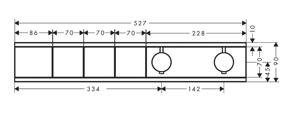 Hansgrohe - RainSelect - Zuhany csaptelep - 15381140 – 2. kép