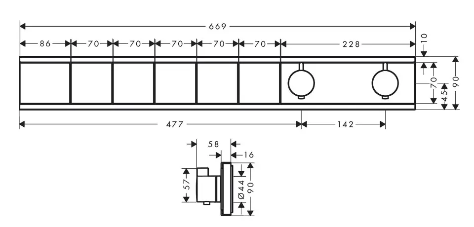 Hansgrohe - RainSelect - Zuhany csaptelep - 15384340 – 2. kép
