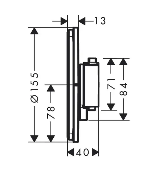 Hansgrohe - ShowerSelect Comfort - Zuhany csaptelep - 15553670 – 2. kép