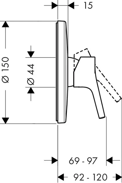 Hansgrohe - Talis S - Zuhany csaptelep - 72606000 – 2. kép