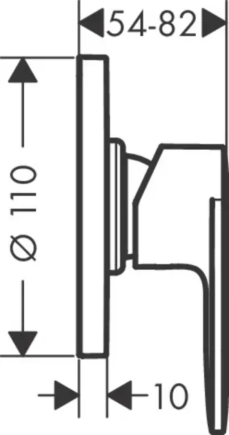 Hansgrohe - Vernis Blend - Zuhany csaptelep - 71663000 – 2. kép