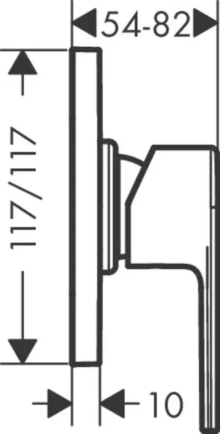 Hansgrohe - Vernis Shape - Zuhany csaptelep - 71662000 – 2. kép