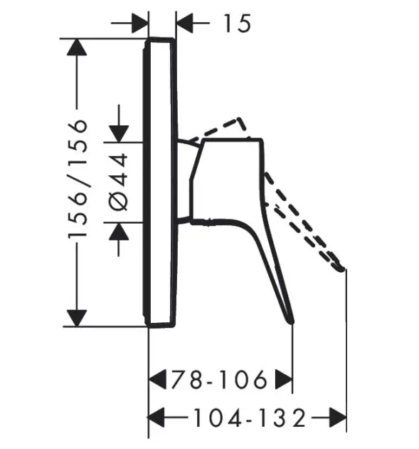 Hansgrohe - Vivenis - Zuhany csaptelep - 75615000 – 2. kép