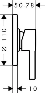 Hansgrohe - Zesis S - Zuhany csaptelep - 74618670 – 2. kép