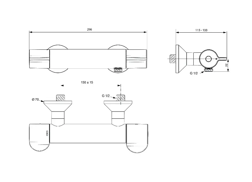 Ideal Standard - Ceraplus II - Zuhany csaptelep - A6871AA – 2. kép