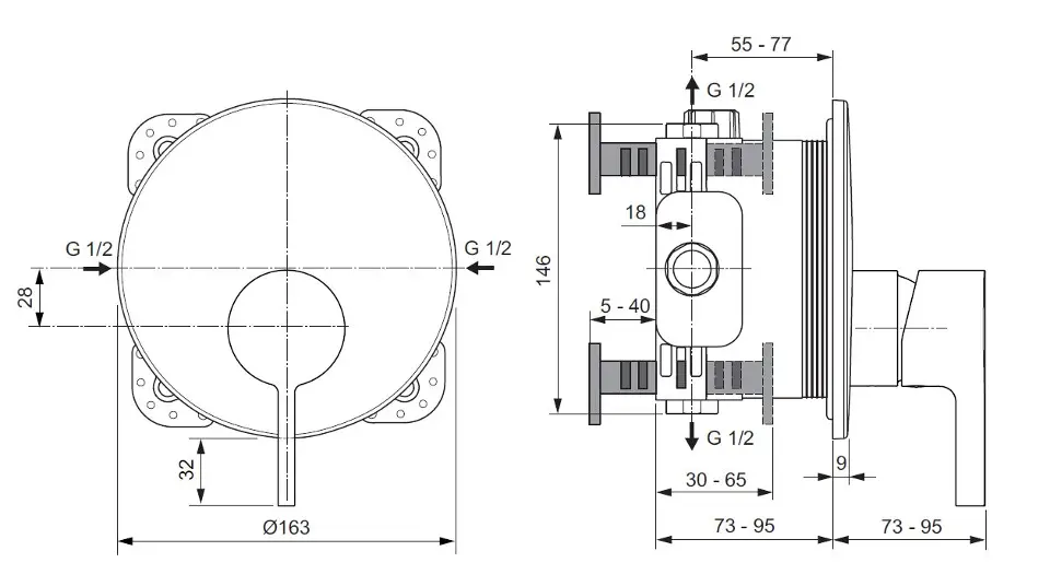 Ideal Standard - Joy - Zuhany csaptelep - A7382A5 – 2. kép