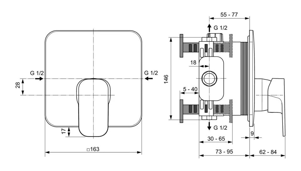 Ideal Standard - Tonic II - Zuhany csaptelep - A6339AA – 2. kép