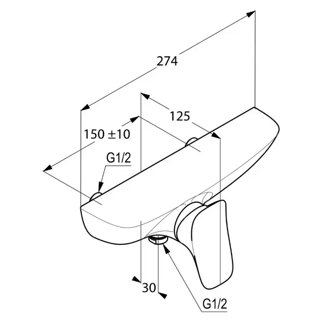 Kludi - Amba - Zuhany csaptelep - 537100575 – 2. kép
