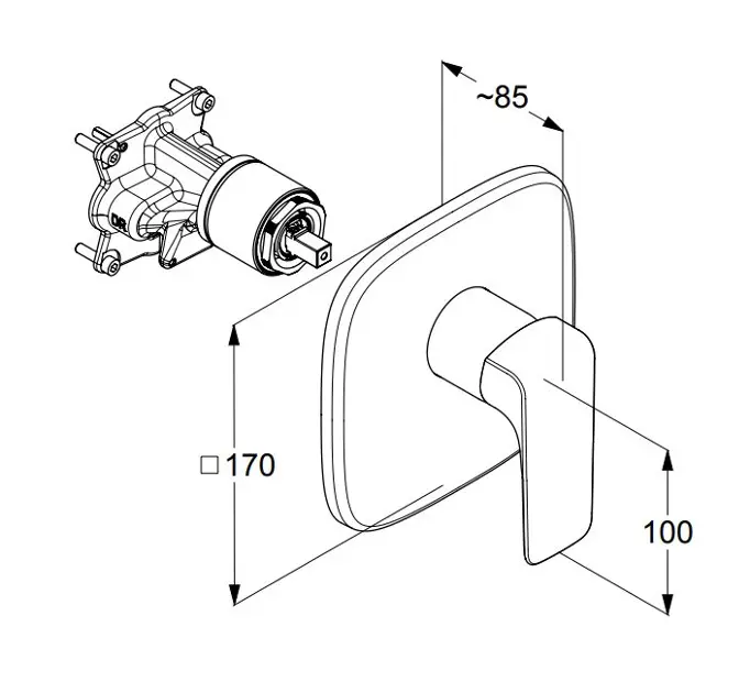 Kludi - Ameo - Zuhany csaptelep - 416550575 – 2. kép