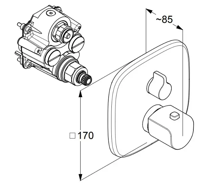 Kludi - Ameo - Zuhany csaptelep - 418350575 – 2. kép