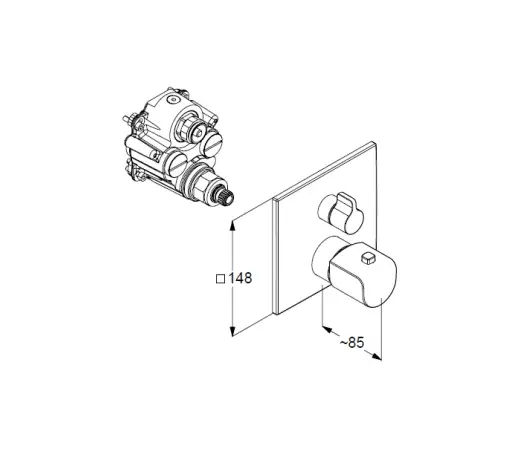 Kludi - Ameo - Zuhany csaptelep - 418850575 – 2. kép