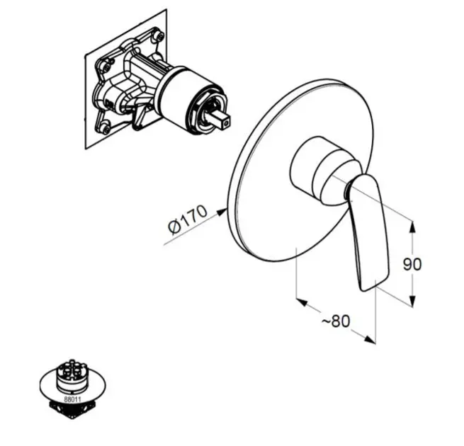 Kludi - Balance - Zuhany csaptelep - 526558775 – 2. kép