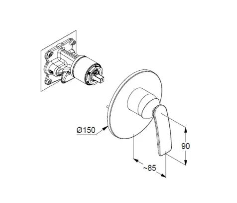 Kludi - Balance - Zuhany csaptelep - 527550575 – 2. kép