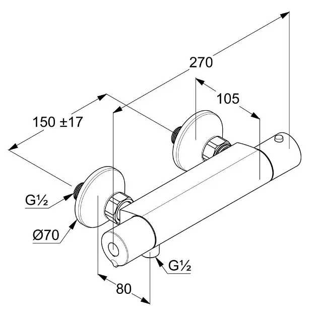 Kludi - Basic - Zuhany csaptelep - 350020538 – 2. kép