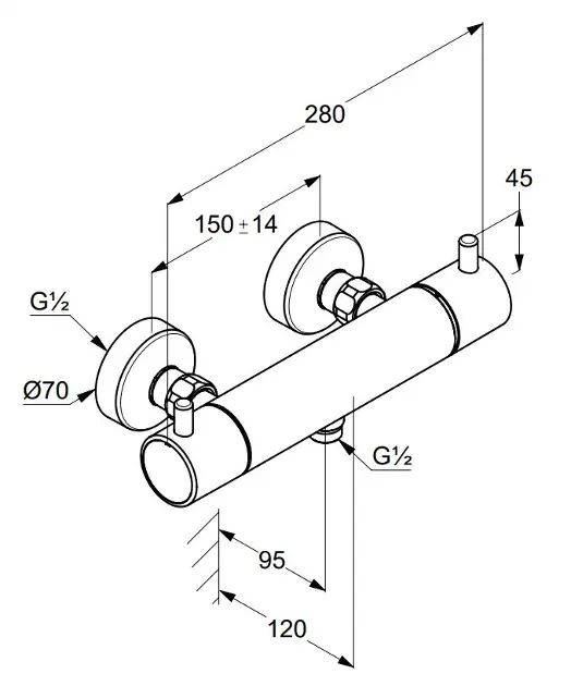 Kludi - Bozz - Zuhany csaptelep - 35203N038 – 2. kép