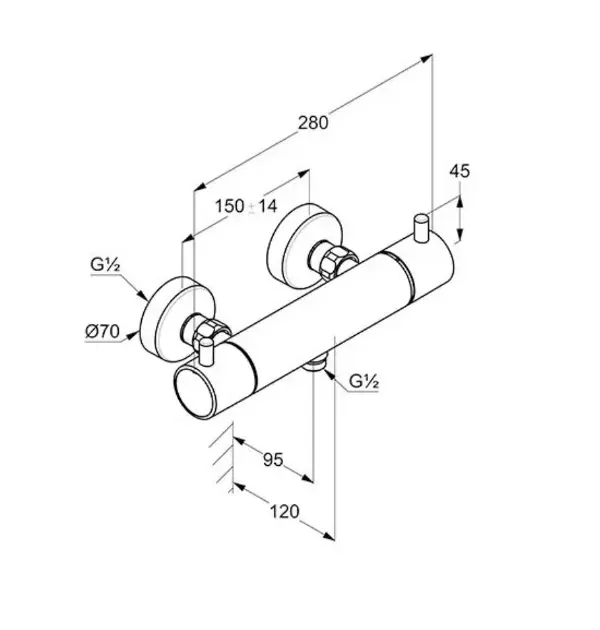 Kludi - Bozz - Zuhany csaptelep - 35203N538 – 2. kép