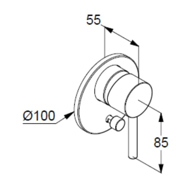 Kludi - Bozz - Zuhany csaptelep - 38716N076 – 2. kép