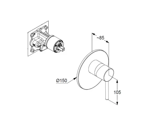 Kludi - Bozz - Zuhany csaptelep - 387550576 – 2. kép
