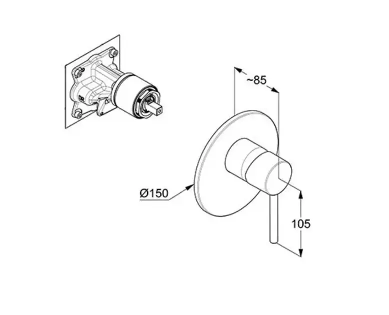 Kludi - Bozz - Zuhany csaptelep - 38755N576 – 2. kép