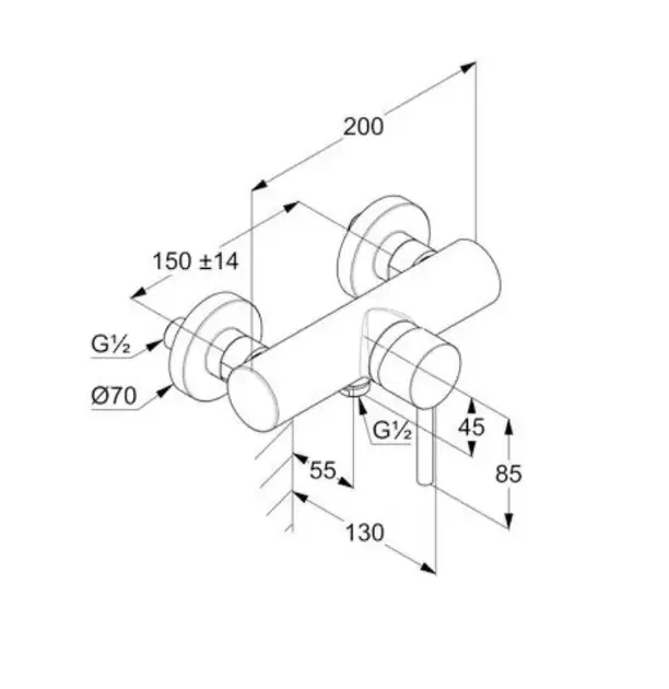 Kludi - Bozz - Zuhany csaptelep - 38831N576 – 2. kép