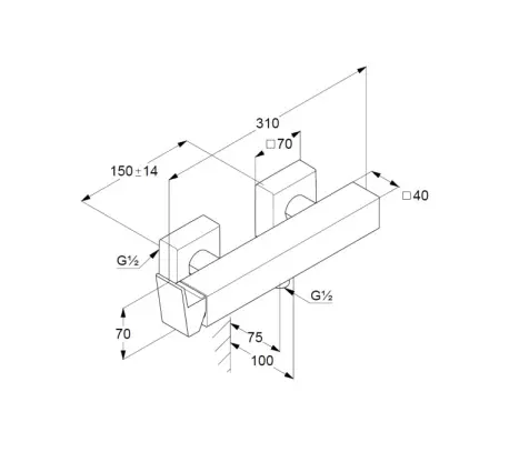 Kludi - Decus - Zuhany csaptelep - 54831N075 – 2. kép