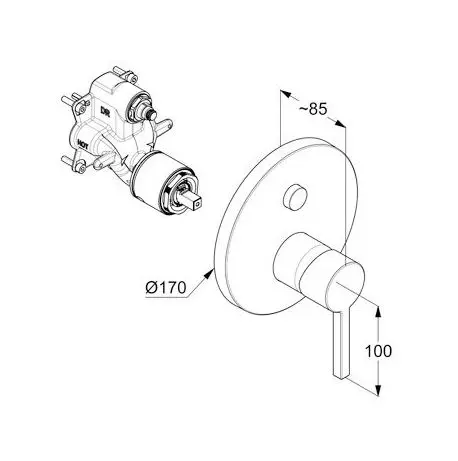 Kludi - Nova Fonte - Zuhany csaptelep - 206635315 – 2. kép