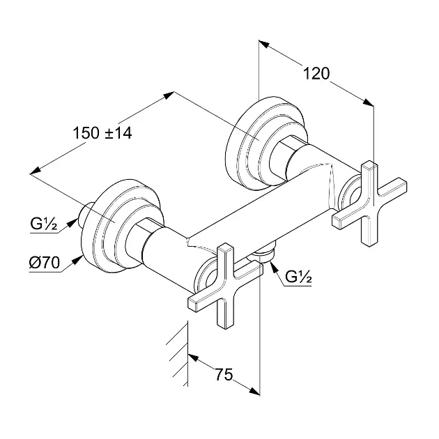 Kludi - Nova Fonte - Zuhany csaptelep - 207100520 – 2. kép