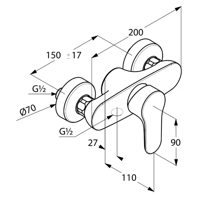 Kludi - Objekta - Zuhany csaptelep - 327640575 – 2. kép