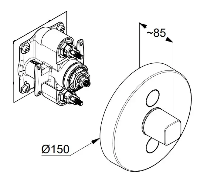 Kludi - Push - Zuhany csaptelep - 387120538 – 2. kép