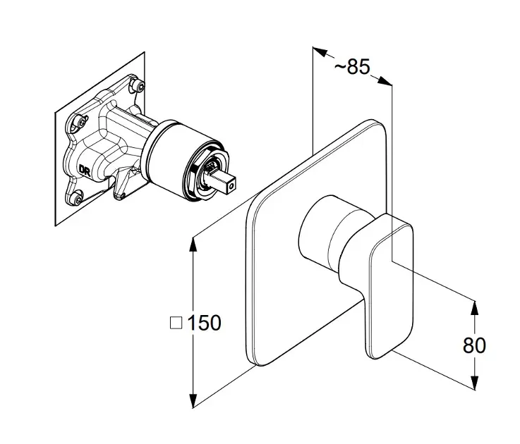 Kludi - Renon - Zuhany csaptelep - 427553975 – 2. kép