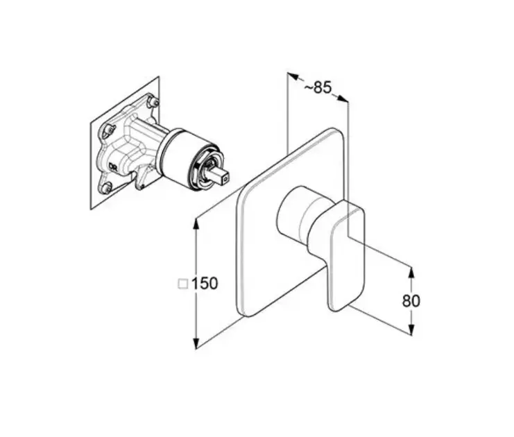 Kludi - Renon - Zuhany csaptelep - 42755N175 – 2. kép
