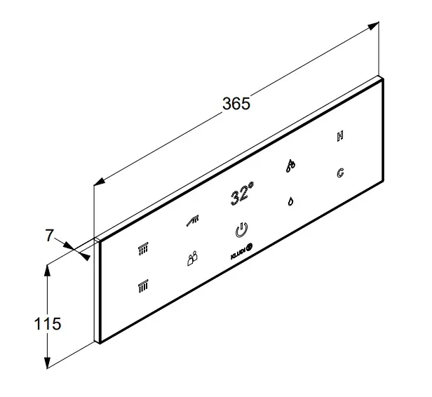 Kludi - Tronic - Zuhany csaptelep - 38310G1-00 – 2. kép