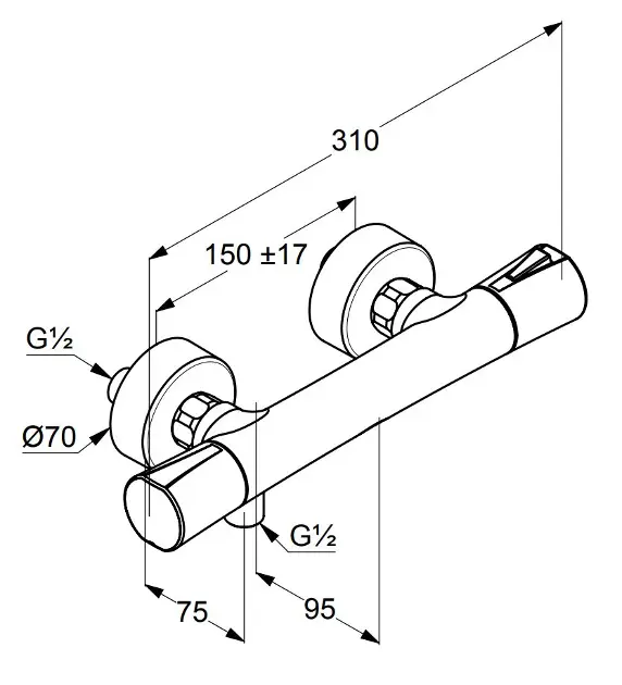 Kludi - Zenta SL - Zuhany csaptelep - 351003938 – 2. kép