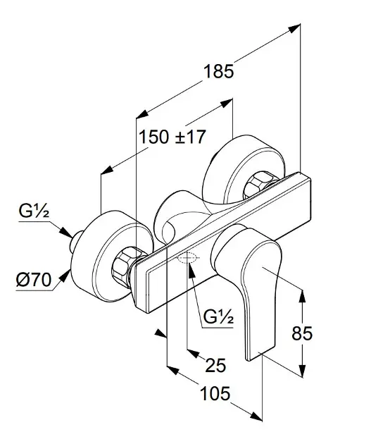 Kludi - Zenta SL - Zuhany csaptelep - 488703965 – 2. kép