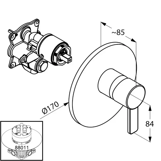 Kludi - Zenta - Zuhany csaptelep - 386550575 – 2. kép