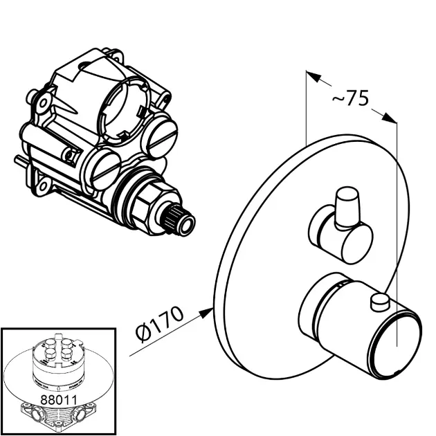 Kludi - Zenta - Zuhany csaptelep - 388350545 – 2. kép