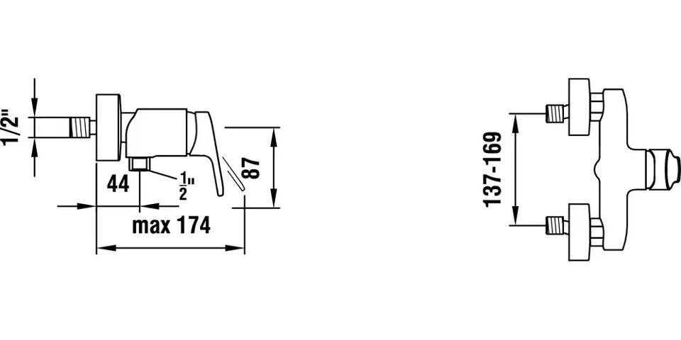 Laufen - Citypro - Zuhany csaptelep - HF500952100600 – 2. kép