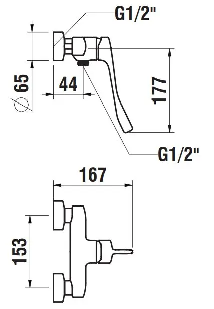 Laufen - Citypro - Zuhany csaptelep - HF500952100694 – 2. kép