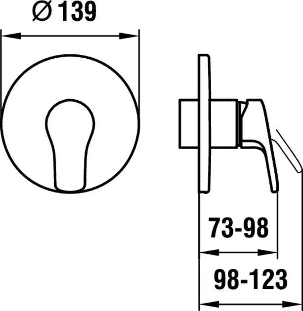 Laufen - Citypro - Zuhany csaptelep - HF500978100000 – 2. kép
