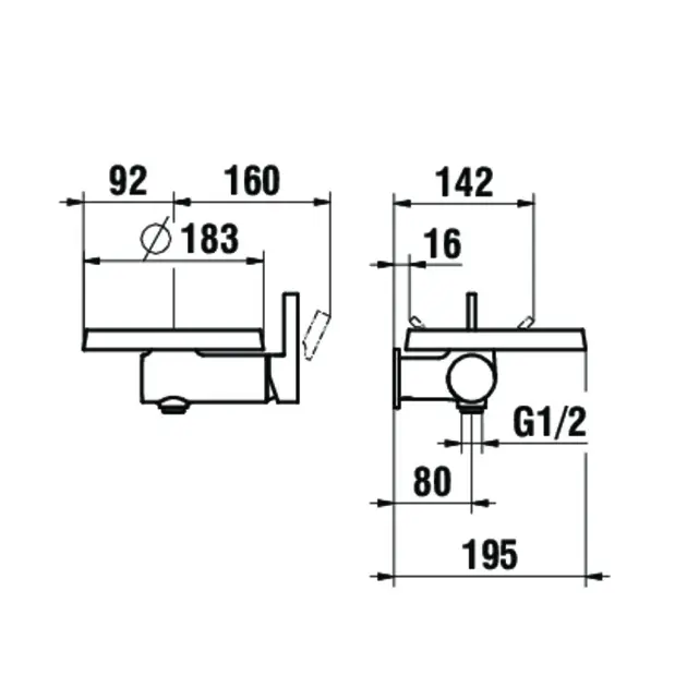 Laufen - Kartell - Zuhany csaptelep - H3313390041411 – 2. kép